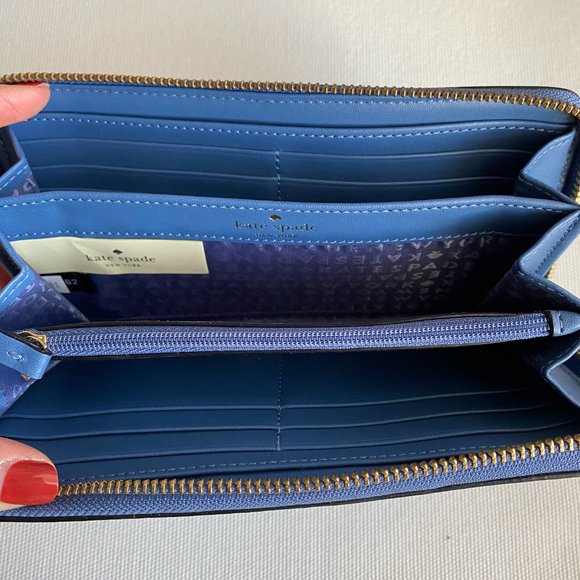 Kate Spade blue full size wallet - NWOT - Picture 5 of 8